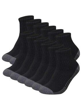 Mens Ankle Socks Cushioned Moisture Wicking Breathable Work Athletic 13-15